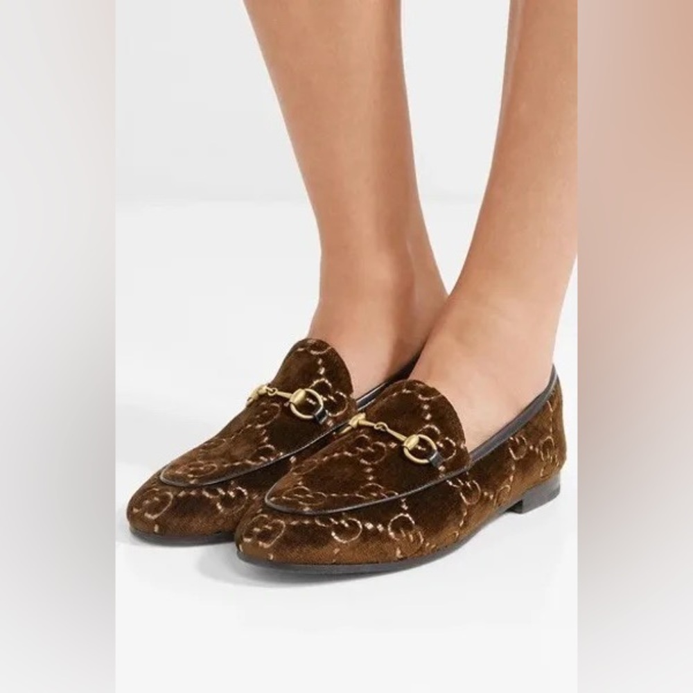 Gucci Jordan Velvet Loafers